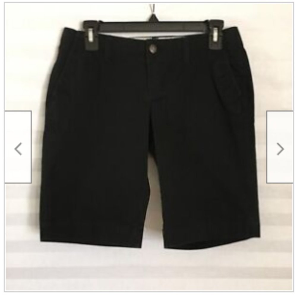 Old Navy Womens Favorite Shorts Khakis Perfect Bermudas Black